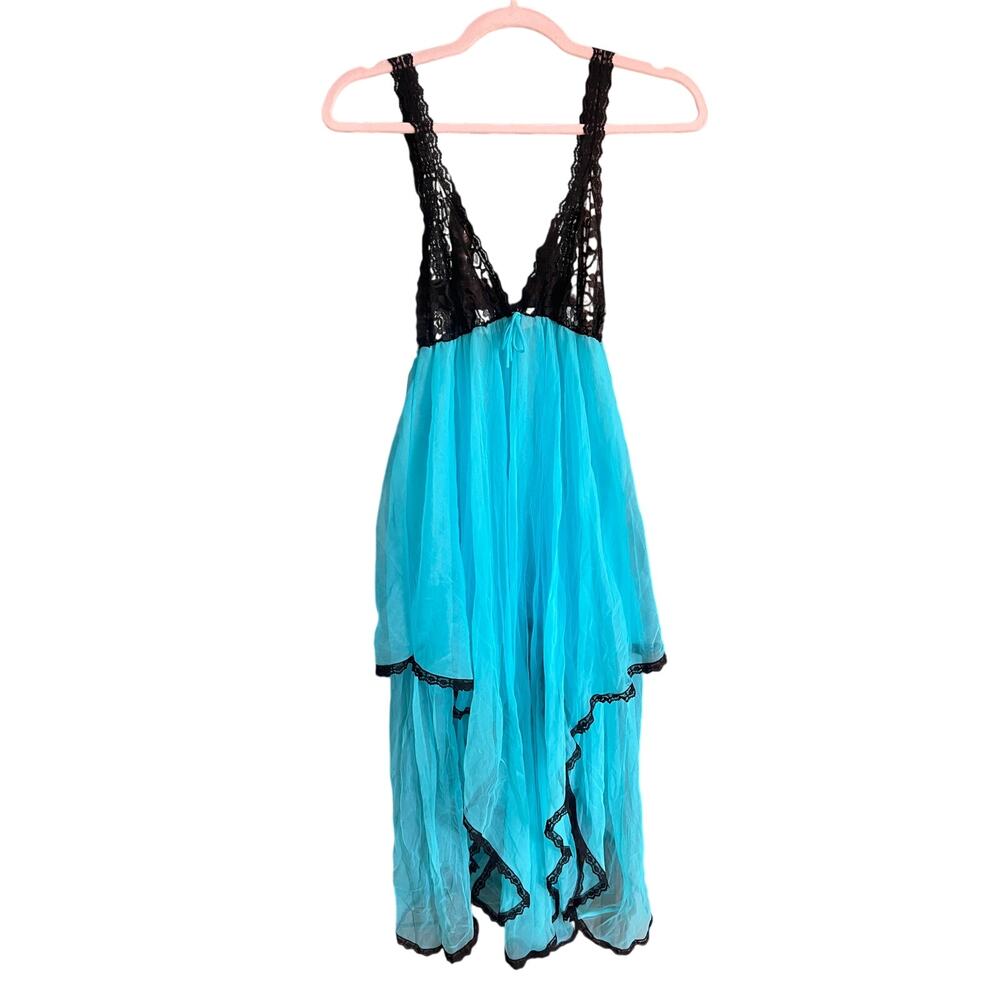 Vintage Jill Andrea New York Lingerie Dress Lace Flowy Fairy Whimsical Medium‎